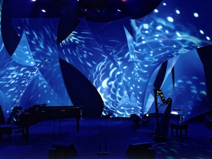 Charlotte Church Concert Stage Design Tensioned Fabric Installation